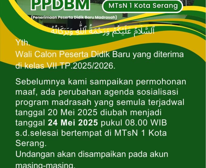Agenda rapat orangtua siswa calon kelas VII