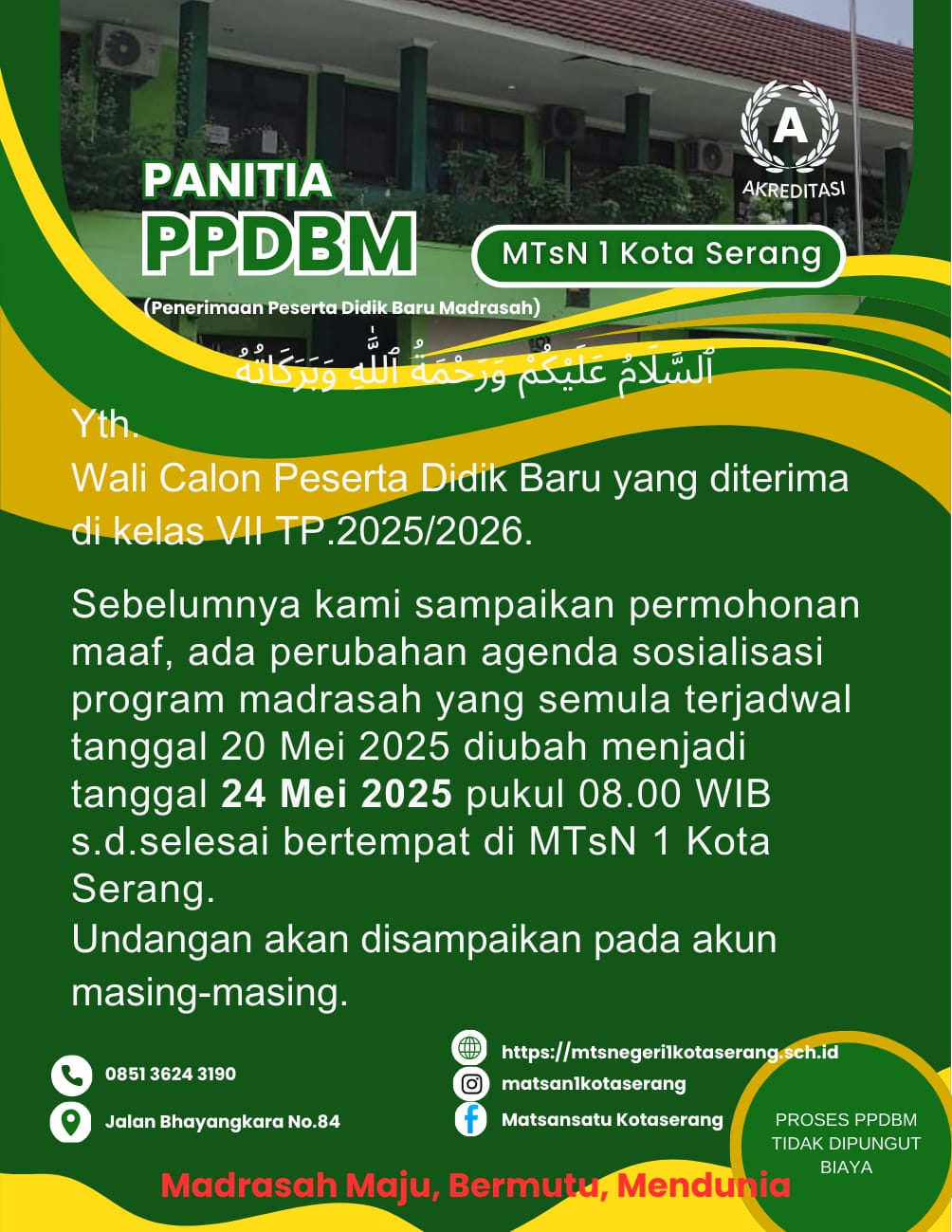Perubahan agenda rapat